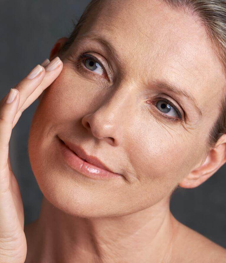 woman after polynucleotides treatment with Dr Naz